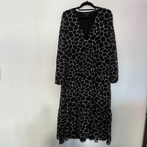 Banana Republic Giraffe Print Midi Dress - Size XL